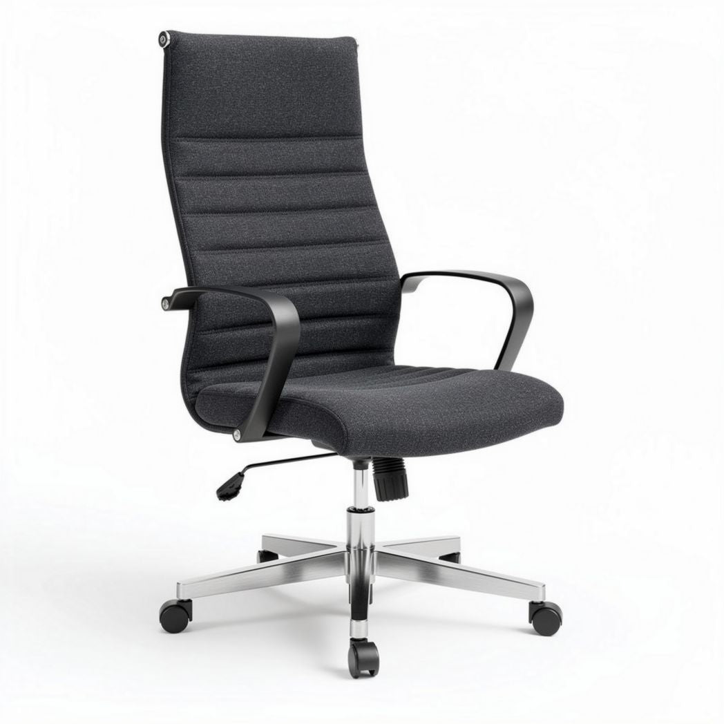 Mesh ergonomic office chair with adjustable height and chrome base 60 x 60 x 110cm